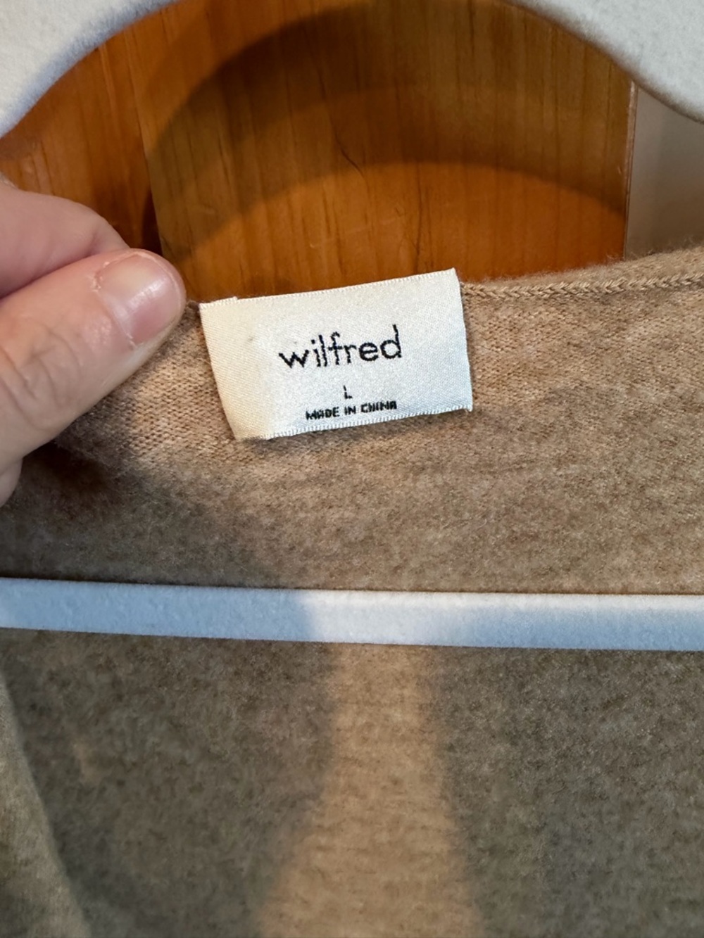 Wilfred Cropped Open-Front Cardigan in Camel/Tan - Picture 2 of 2
